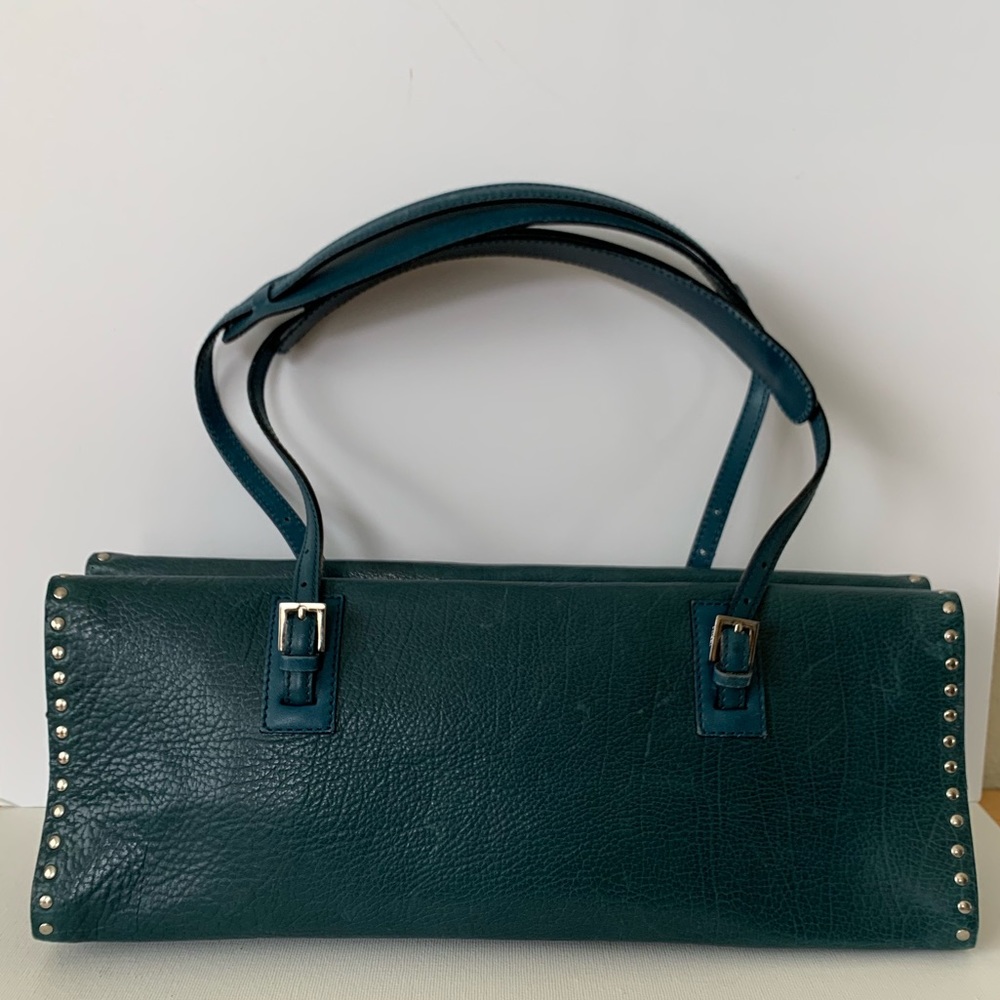 *SOLD Bally Shoulder Bag: Turquoise Leather